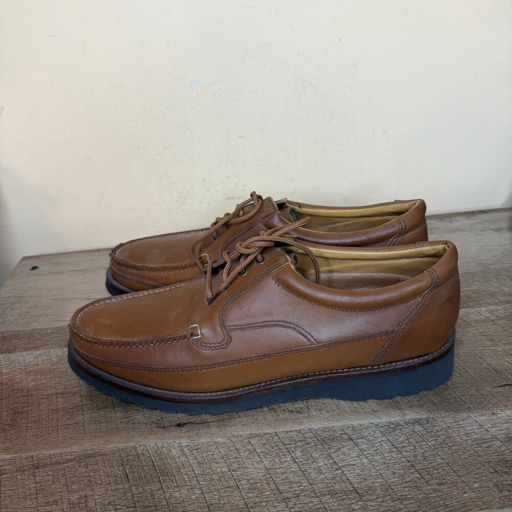 Alden 815 Tan Aniline Mocc Oxford men’s 12 b brown dress shoes